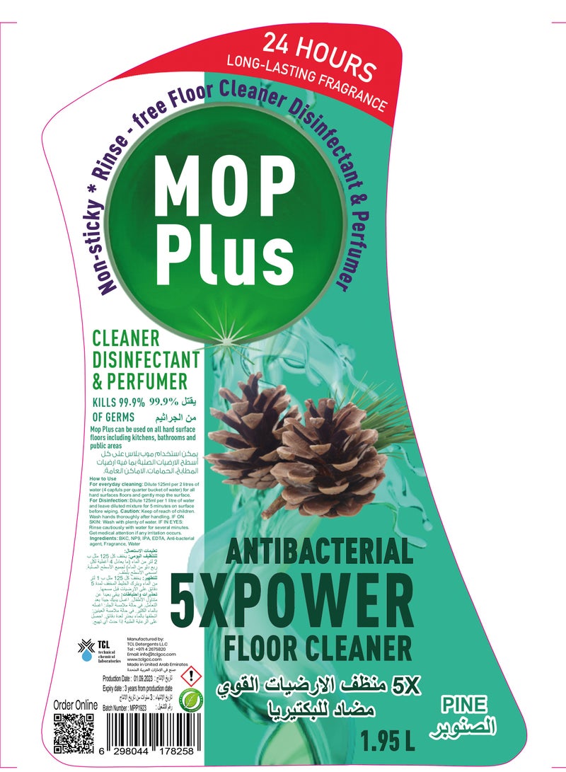 TCL Mop Plus Antibacterial Power Floor Cleaner Pine 1.95LT - Image 2