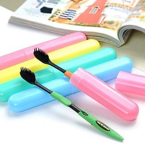 MeeTo Anti Bacterial Toothbrush Container/Holder/Case/Travel Covers (Multicolor)- (Pack of 4) - Image 5
