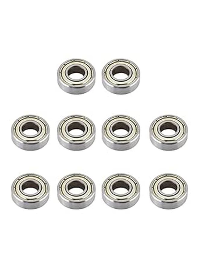 Steel Miniature Ball Bearings 698ZZ 6mm 10 Pcs Multi Use Skateboard Bearings - Image 1