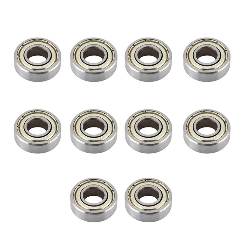 Steel Miniature Ball Bearings 698ZZ 6mm 10 Pcs Multi Use Skateboard Bearings - Image 4