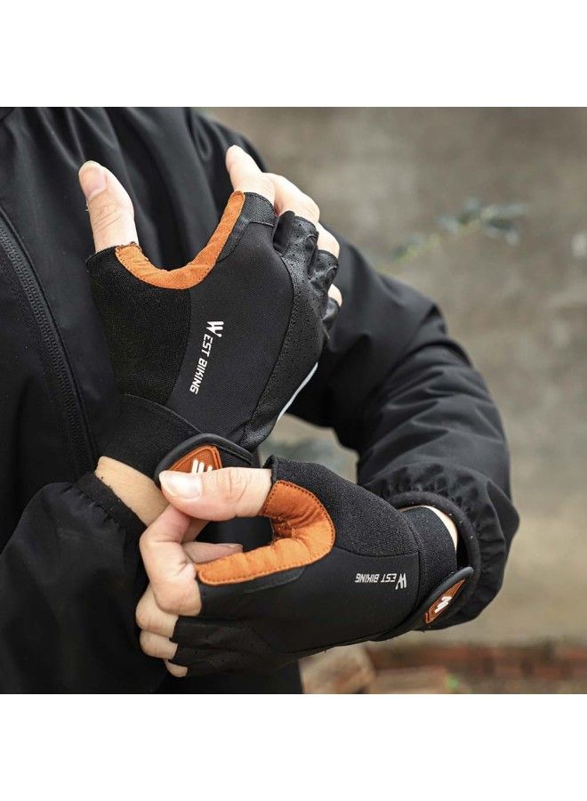 NIBEMINENT Pair Of Half Finger Cycling Gloves XL - Image 2