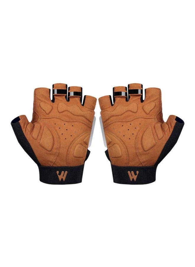 NIBEMINENT Pair Of Half Finger Cycling Gloves XL - Image 4