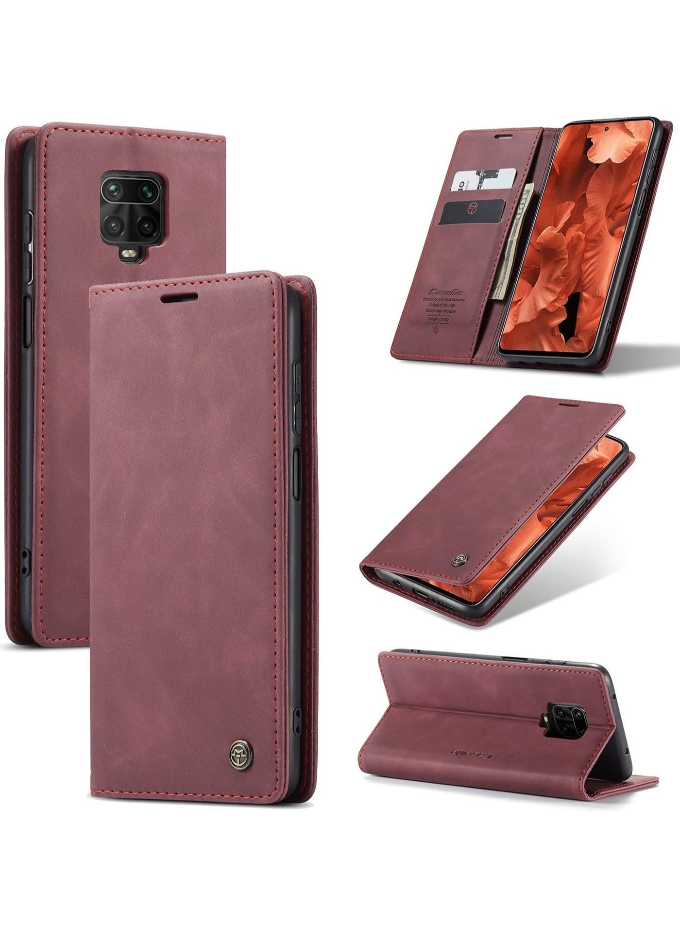 كيس مي Caseme Redmi Note 9s 9 Pro Flip Cover leather