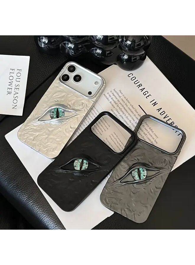 جراب هاتف عين الشيطان الرمادي لـ iPhone 11، حامل أحمر شفاه، لطيف ونحيف جدًا - Image 2