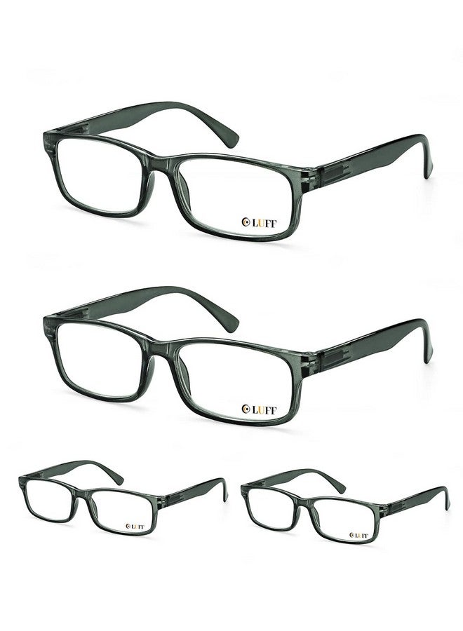 LUFF Unbreakable Reading Glasses For Women4Pcs Blue Light Blocking Reading Glasses Mencomfortable Spring Hinge Readerscomputer Glasses Anti Eyestraineyeglasses Stylish(2.5X) - Image 1
