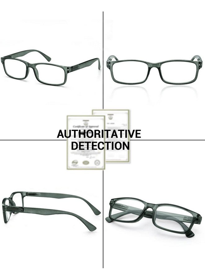 LUFF Unbreakable Reading Glasses For Women4Pcs Blue Light Blocking Reading Glasses Mencomfortable Spring Hinge Readerscomputer Glasses Anti Eyestraineyeglasses Stylish(2.5X) - Image 4