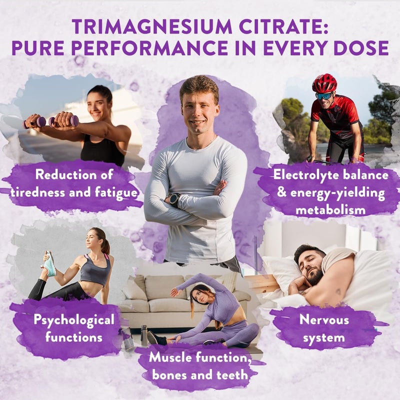 Aavalabs Magnesium Supplements for Women and Men 2400mg per Daily Dose 360mg Elemental 180 Magnesium Citrate Capsules 3 Capsules Per Day Vegan - Image 3