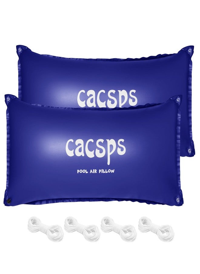 CACSPS Above Ground Pool Pillow - 4x4 Ft Air Pillow for Winterizing, 0.5mm PVC Material, 2X 16.5Ft Green Rope - Image 1