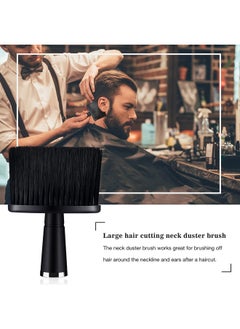 Patelai 2 Pcs Black Soft Brushes - Neck Duster for Hair Styling, Cutting and Face Cleaning for Barbers and Home Use  - Image 2