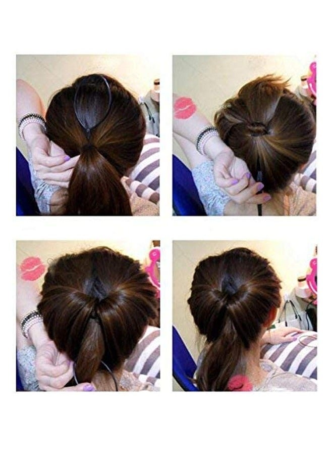 4 قطع طقم أدوات لتصفيف وتسريح وتجعيد الشعر بلون أسود - Image 2