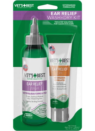 Vet'S Best Dog Ear Cleaner Kit | Multi-Symptom Ear Relief | Wash And Dry Treatment | Alcohol-Free 4 Fl Oz (Pack Of 2) - pzsku/Z5581F6FE504EA2005B33Z/45/_/1726644957/7f2adf38-8a74-404e-b8aa-8e51987e3a19