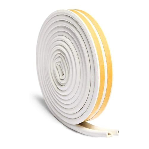 Royalkart Door/Window Seal Tape for Perimeter | EPDM D Shape Soundproof & Weatherproof Strip Gap Sealing Adhesive Tape (2 * 2.5=5metre) - Image 2
