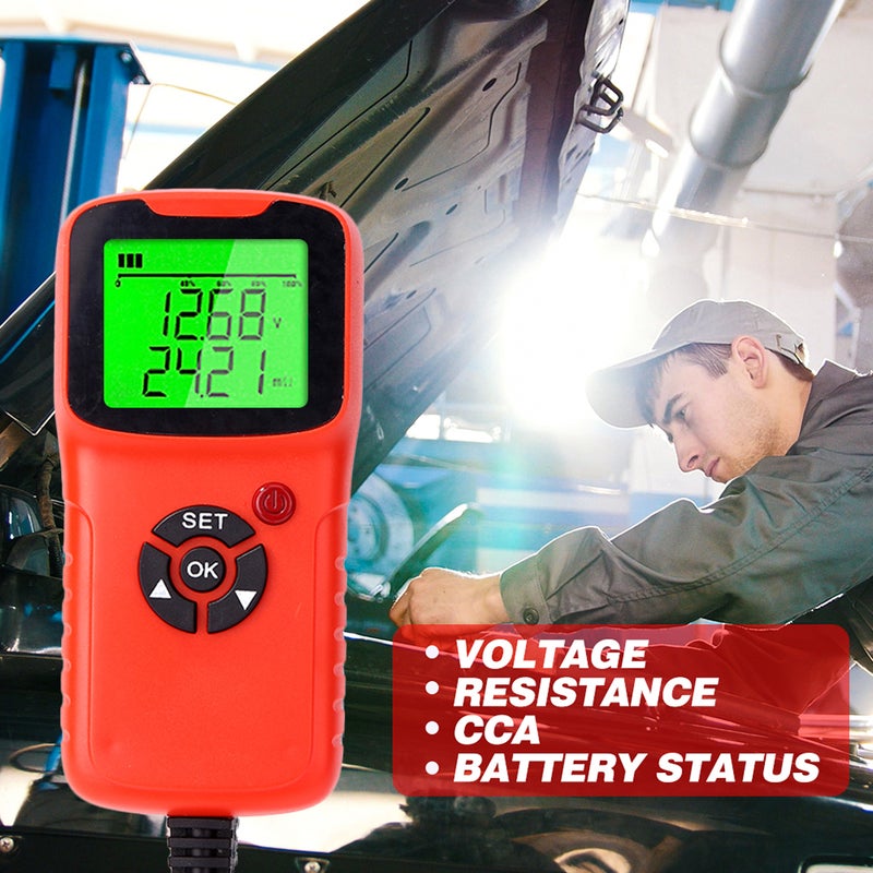 Car Battery Charger Tester Analyzer 12V 2000CCA Battery Voltage Test Charge Circuit Charge Tester Automatic Diagnosis - Image 5