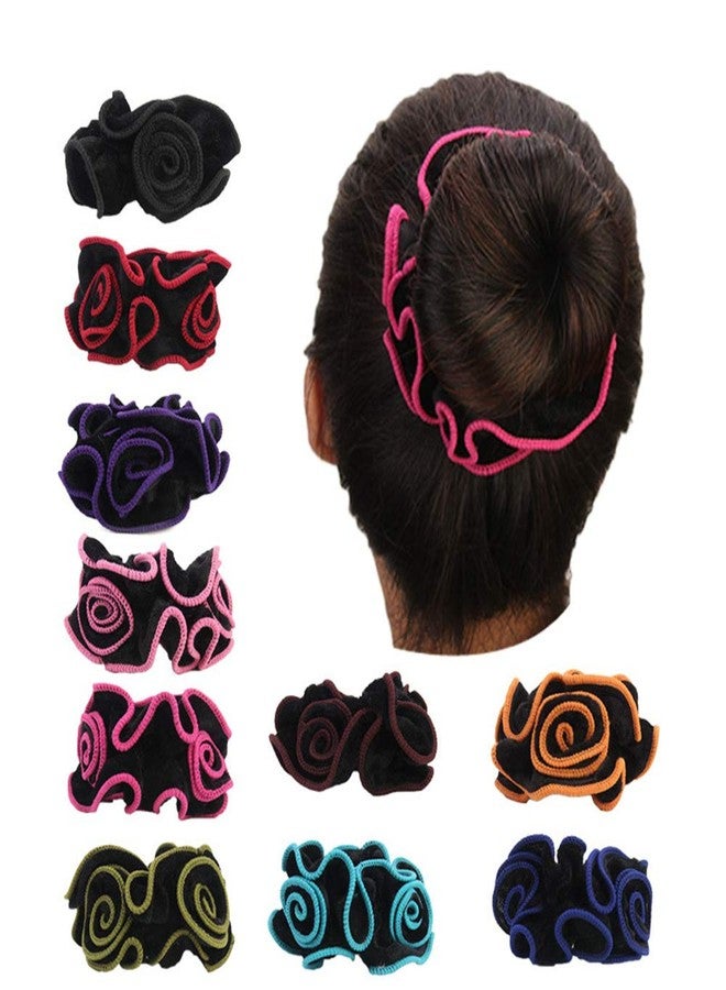 LOVEF 10 Pcs Premium Korean Velvet Scrunchies, Bands, Ties, and Ropes for Women or Girls Hair Accessories - Image 1