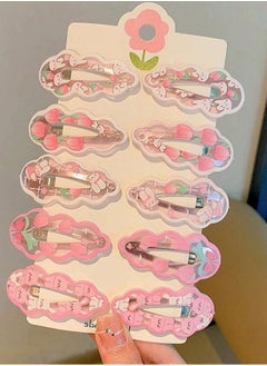 KHAJUL 10-Piece Tulip Rabbit Hair Clips, No Harm to Scalp Small Hair Clips, Suitable for Daily Use and Head Accessories  - Image 4