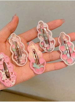 KHAJUL 10-Piece Tulip Rabbit Hair Clips, No Harm to Scalp Small Hair Clips, Suitable for Daily Use and Head Accessories  - Image 5
