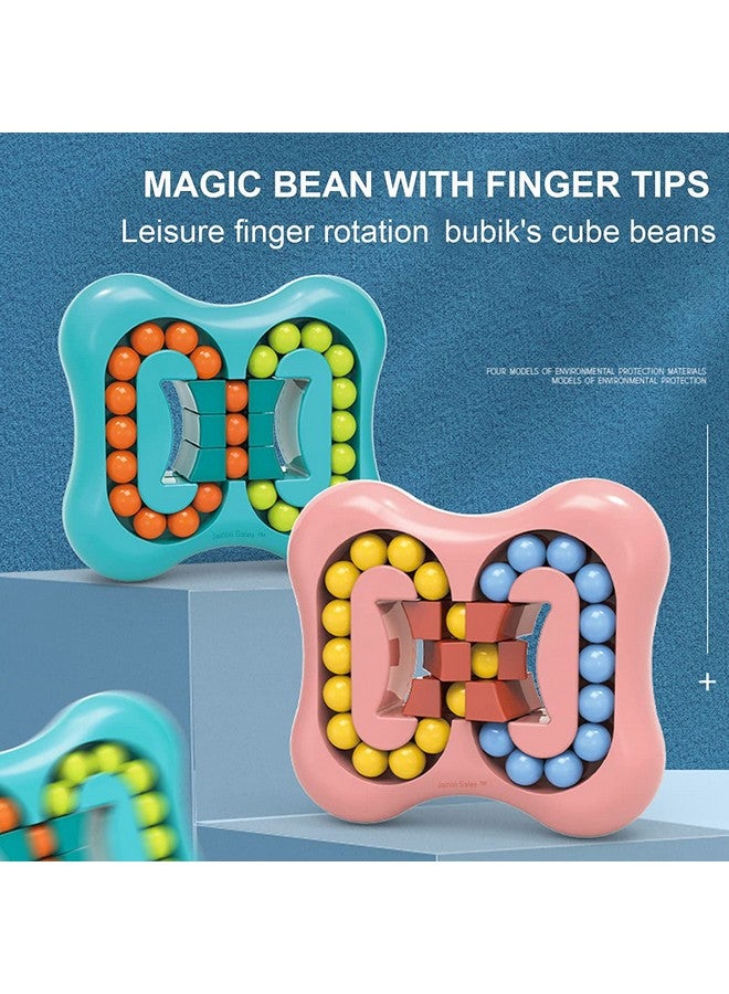 Chocozone Rotating Magic Bean Toys Decompression Rotating Small Beads Magic Cube Toys for Kids Puzzle Educational Toys for 8 Years Old (Random Color) - Image 3
