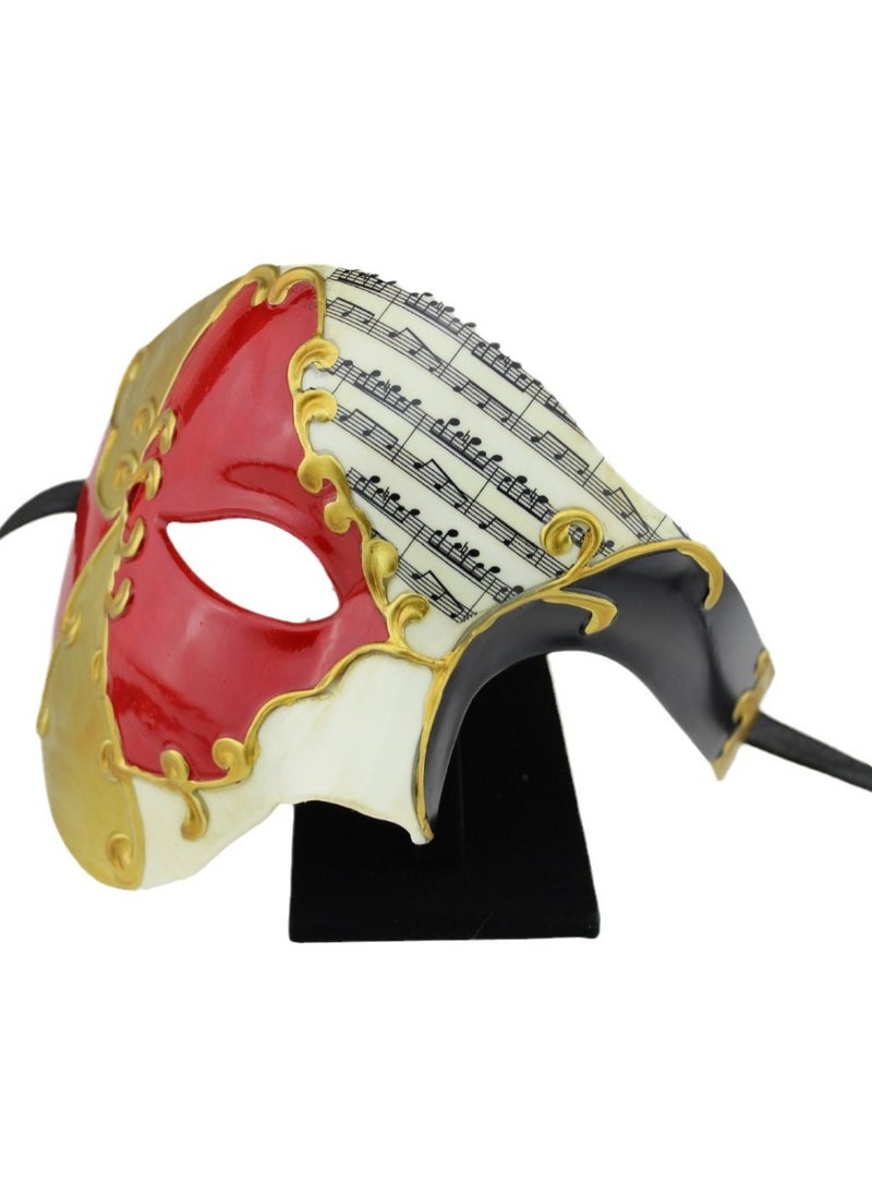 قناع أودايا للرجال: قناع Phantom of the Opera القديم النصف وجه قناع ماردي جريس فينيس مقنعة حفلة ترفيه CostumerPid  - Image 1
