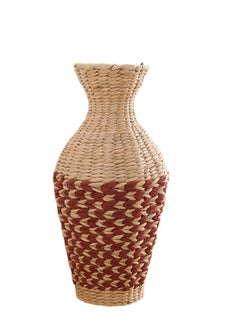 Red twill clover vase