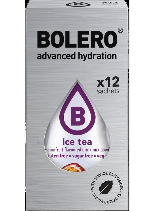 بوليرو منكهات الماء بوليرو - نكهة آيس تي باشن فروت (12*3 جرام) - Image 1