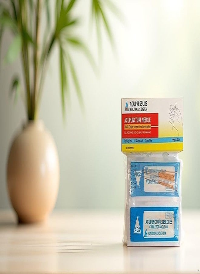 Dr. Choudhary ACS Dr Choudhary Acupuncture Needle 0.25 X 25 mm Copper Handle Sterile Single Use For Acupuncture, Dry Needling & Physiotherapy (Professional Use) CDSCO Govt. Approved - Image 3