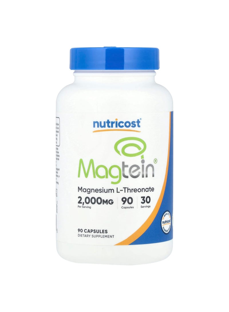 Magtein®, Magnesium L-Threonate, 90 Capsules (666 mg per Capsule)