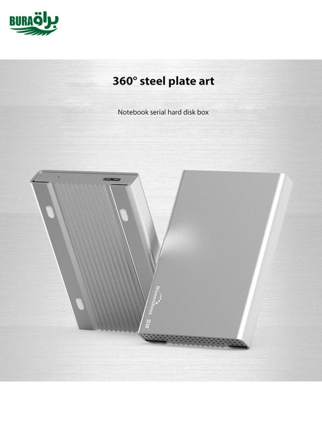 BURAQ Blueendless U23Q SATA 2.5 inch Micro B Interface HDD Enclosure with USB-C / Type-C to USB-C / Type-C Cable, Support Thickness: 1cm or less  - Image 3
