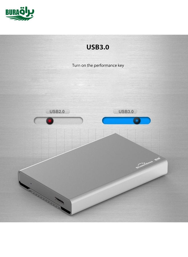 BURAQ Blueendless U23Q SATA 2.5 inch Micro B Interface HDD Enclosure with USB-C / Type-C to USB-C / Type-C Cable, Support Thickness: 1cm or less  - Image 5
