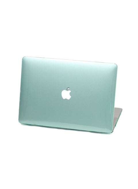 Apple Notebook Protective Case Crystal Frosted Macbook Pro Protective Case Transparent Macbook Air Computer Case-Color:Crystal Hollow-Green-Applicable Model:2022-2024air13(A2681/A3113)