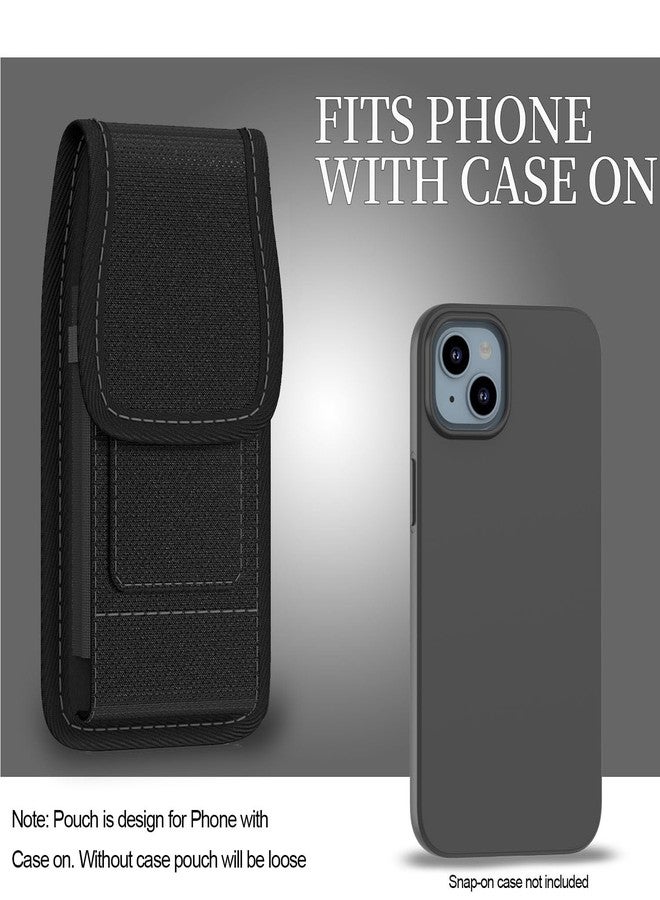 كفر أون جراب CoverON لهواتف OnePlus 15 Nord 4 OPEN 13 13R 12 12R CE4 One Plus N200 N20 N10 5G 10T 10 Pro 9 Pro 8T 8T+ Ace 6، جراب نايلون عمودي مع مشبك حزام (يناسب Otterbox أو أي جراب آخر). - Image 2