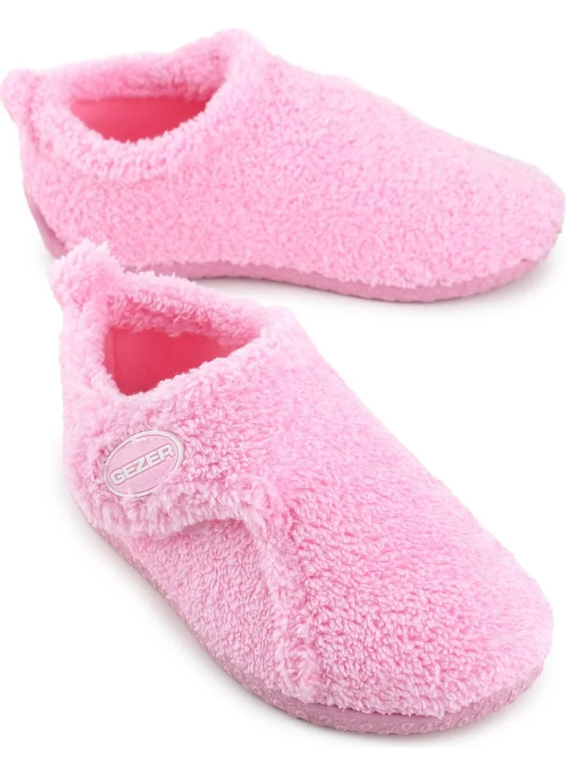 جيزر Winter Girls Plush Comfortable Sole Velcro Adjustable Home School Nursery Slippers Shoes