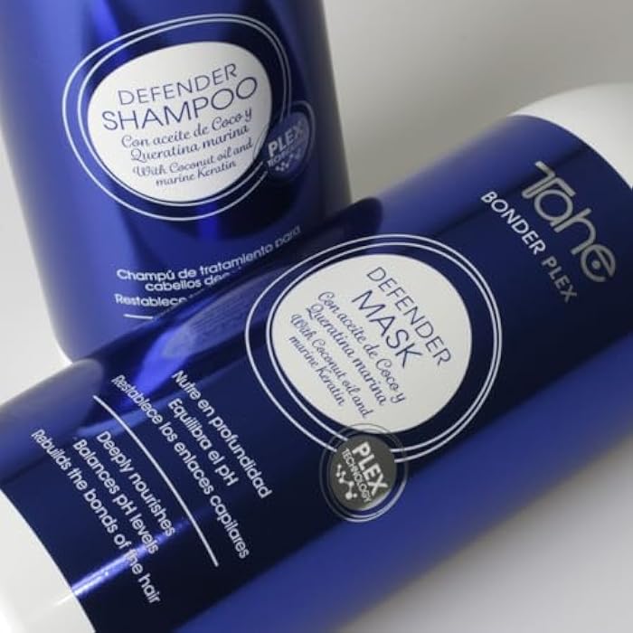 Tahe Bonder Plex Defender Shampoo for Bleached Hair with Coconut Oil and Marine Keratin, 400ml - Image 5
