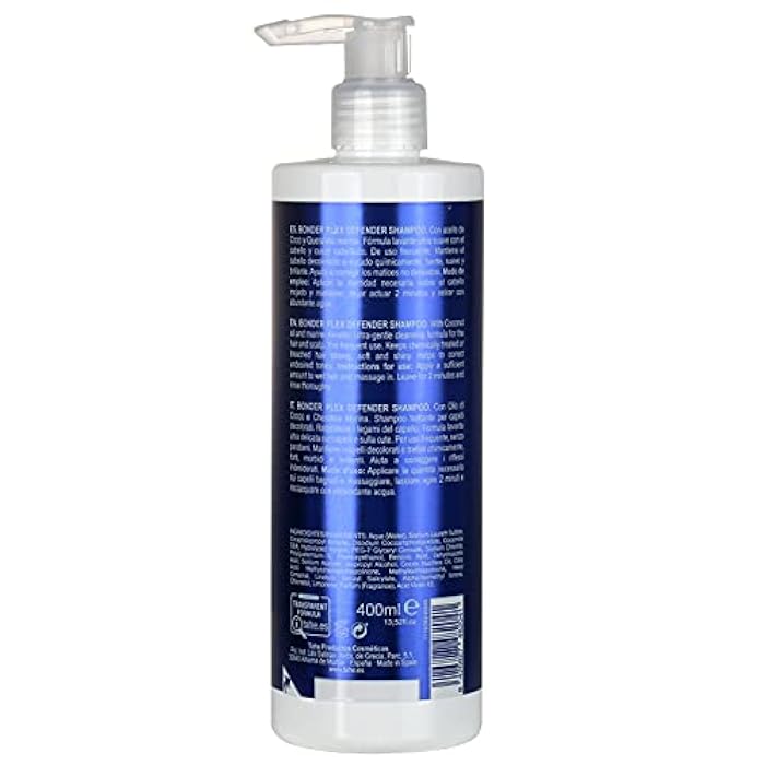Tahe Bonder Plex Defender Shampoo for Bleached Hair with Coconut Oil and Marine Keratin, 400ml - Image 2