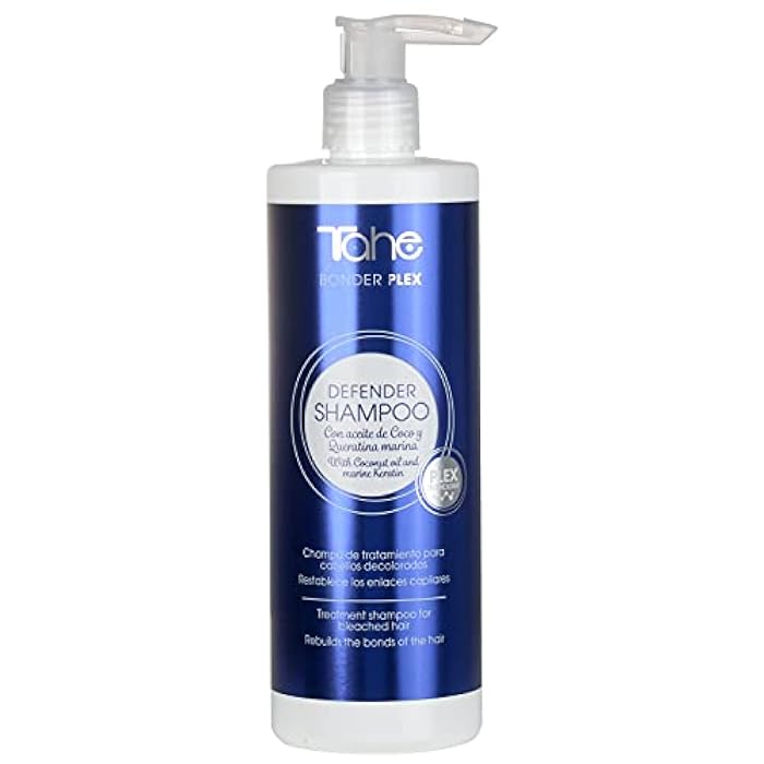 Tahe Bonder Plex Defender Shampoo for Bleached Hair with Coconut Oil and Marine Keratin, 400ml - Image 1