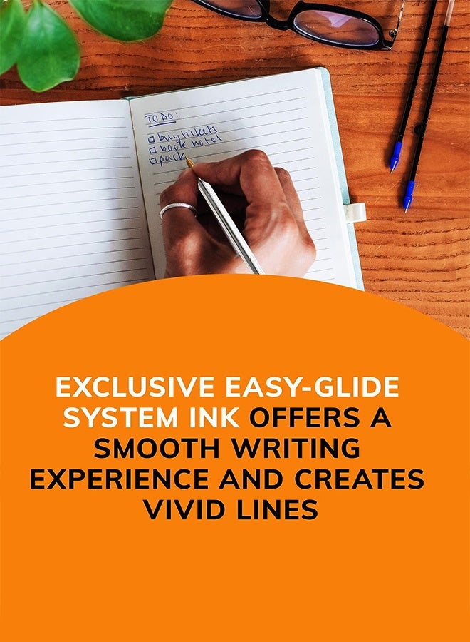 بيك مجموعة أقلام حبر جاف BIC Cristal Xtra Smooth من 10 أقلام، رأس متوسط ​​(1.0 مم)، أزرق - Image 5