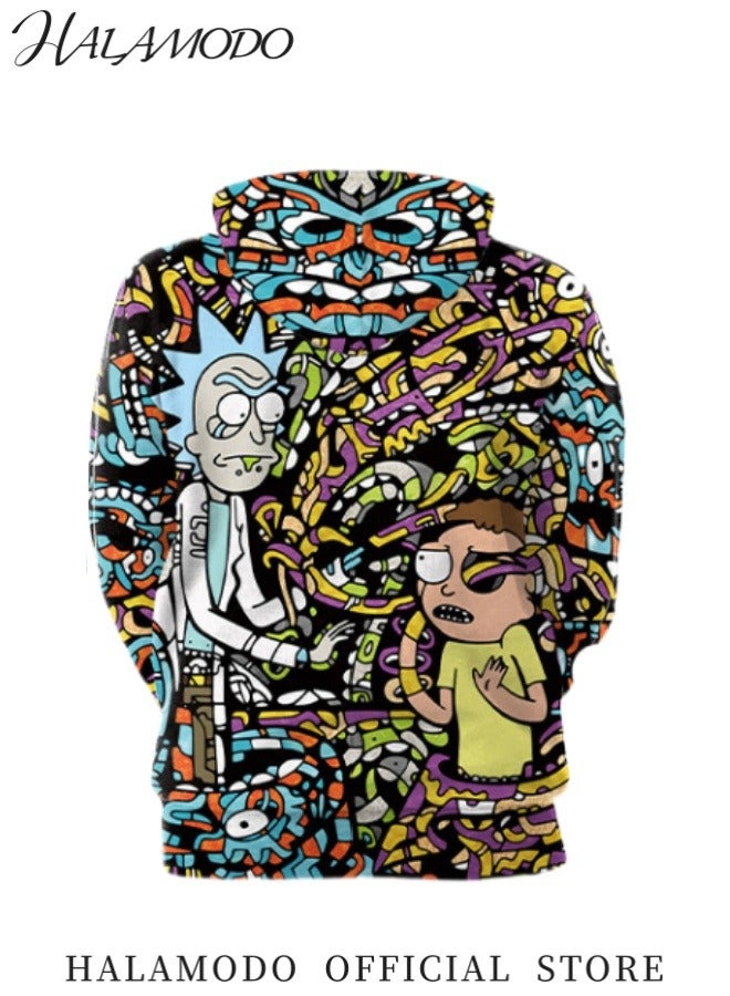 HALAMODO Unisex Hoodies 3D Print Galaxy Pullover Cosplay Sweatshirt Novelty Long-Sleeved Tops Fashion Youth Pullovers Casual Sweatshirts Sportswear with Pockets for Men Women Boys Girls - Image 2