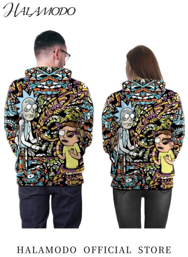 HALAMODO Unisex Hoodies 3D Print Galaxy Pullover Cosplay Sweatshirt Novelty Long-Sleeved Tops Fashion Youth Pullovers Casual Sweatshirts Sportswear with Pockets for Men Women Boys Girls - Image 4