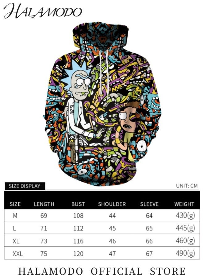 HALAMODO Unisex Hoodies 3D Print Galaxy Pullover Cosplay Sweatshirt Novelty Long-Sleeved Tops Fashion Youth Pullovers Casual Sweatshirts Sportswear with Pockets for Men Women Boys Girls - Image 5