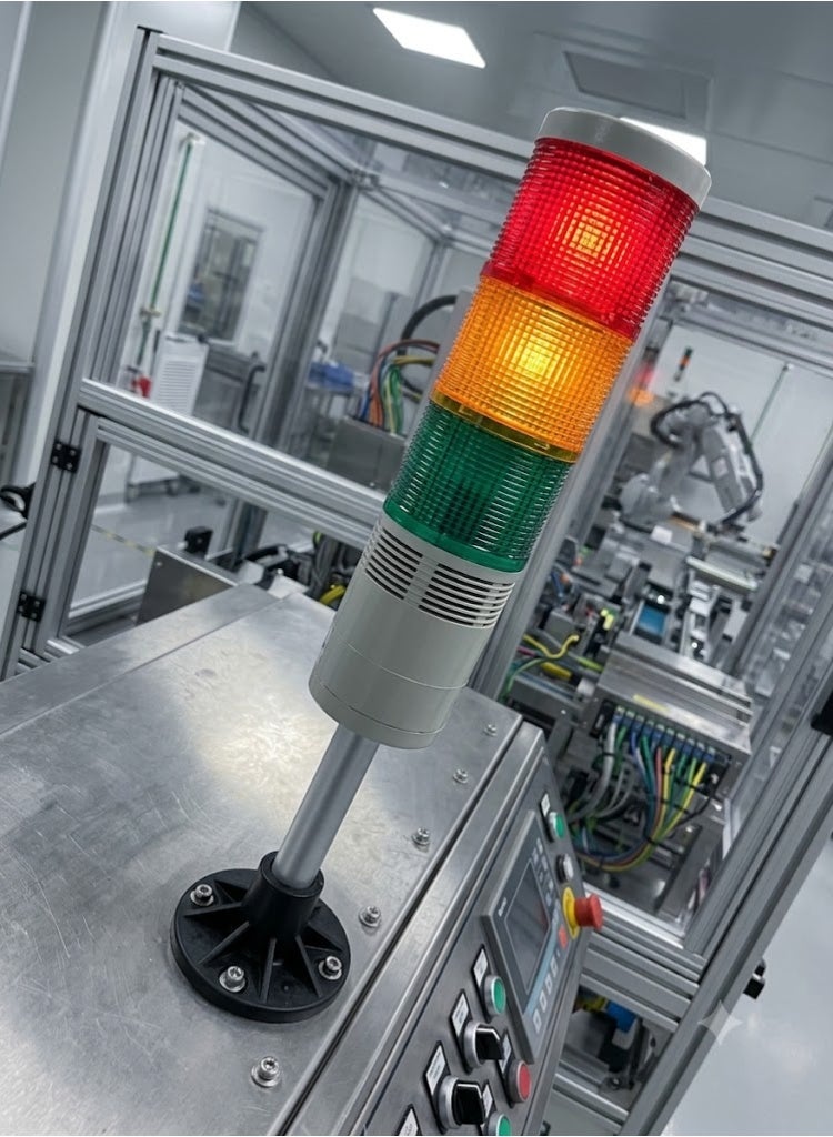 Auspicious Signal Tower Light with Buzzer R/Y/G Flashing LED ARPFB5RYG 24VAC/DC - Image 2