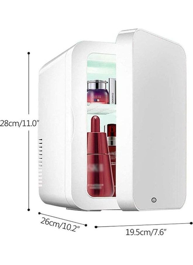 ULHYC Mini Makeup Beauty Fridge with Mirror White  - Image 5