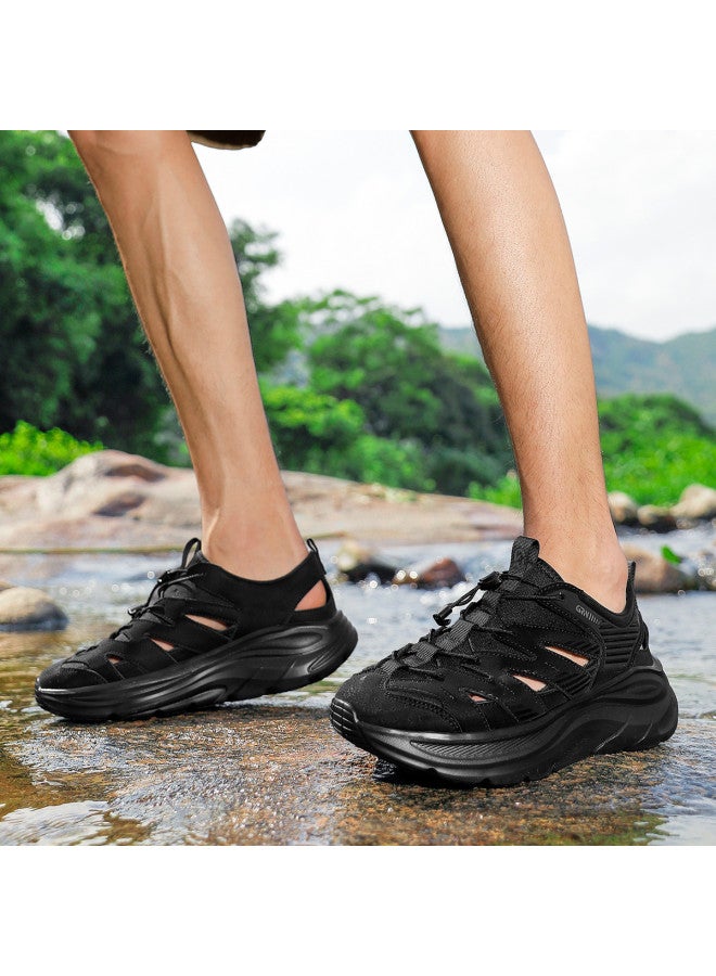 Noble bird Wind Chaser】 Water Shoes For Men, Summer Breathable Outdoor Beach Closed-toe Sandals, Slip-on Lightweight Comfortable Durable - Image 3