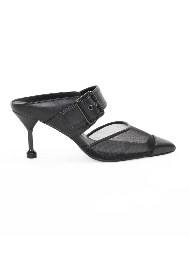 ميلانو Valoria Mule Stilleto Heel - Black