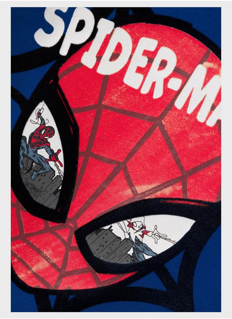 NAME IT - Kids Spiderman Print Sweatshirt - Image 1
