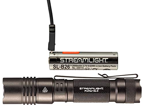 Streamlight 88083 ProTac 2L-X USB 500-Lumen Multi-Fuel EDC High Performance Tactical Rechargeable Flashlight, Includes USB Cable, Holster, Clip, Black - Image 3