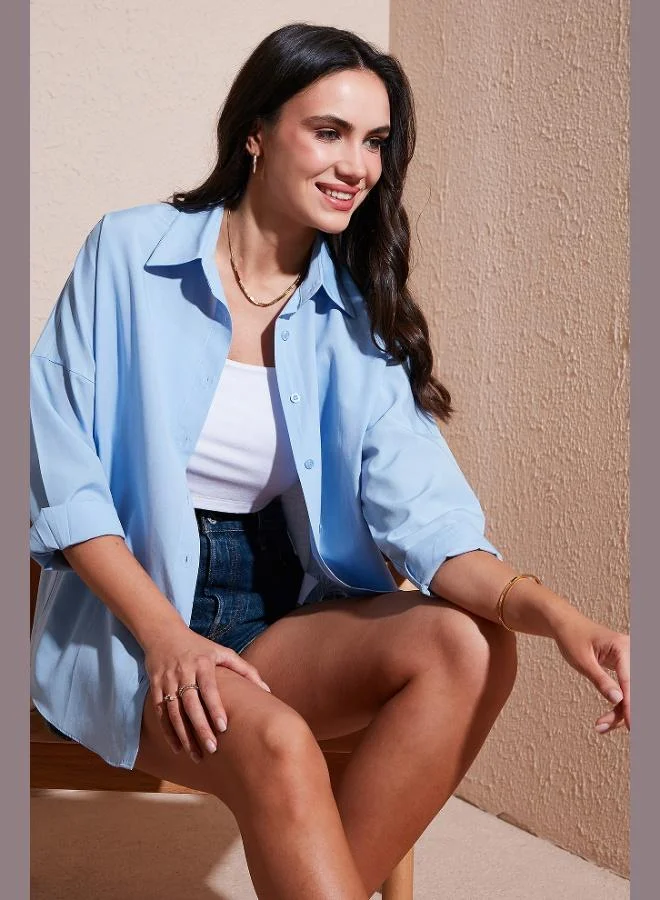 ليلا قميص ليلا قطن بقصة عادية للنساء