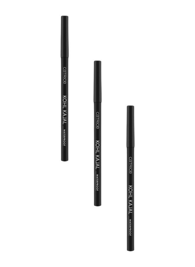 Catrice Kohl Kajal Waterproof 010 - Pack of 3  - Image 1