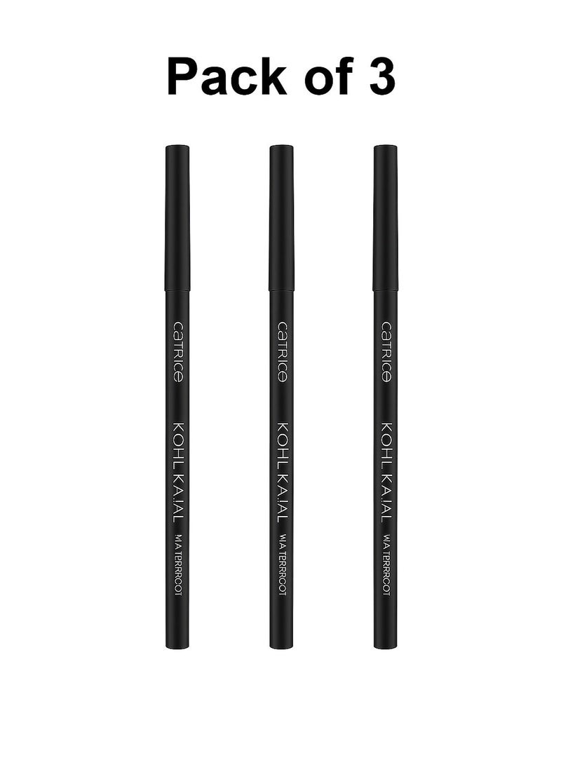 Catrice Kohl Kajal Waterproof 010 - Pack of 3 - Image 1