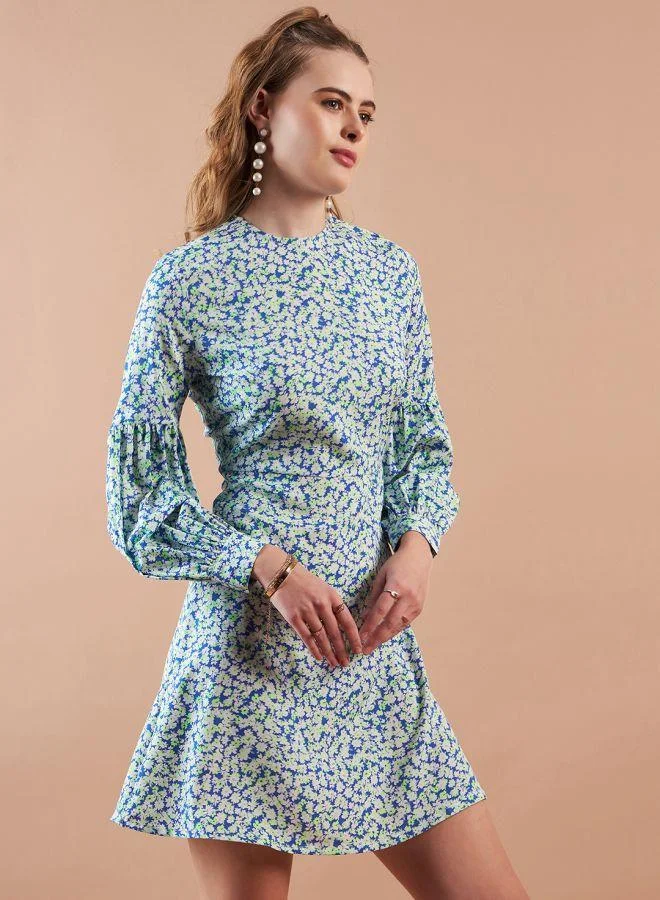 Freehand  Women Regular Fit Casual Ditsy Print Shift Dress for Women | Best Price UAE