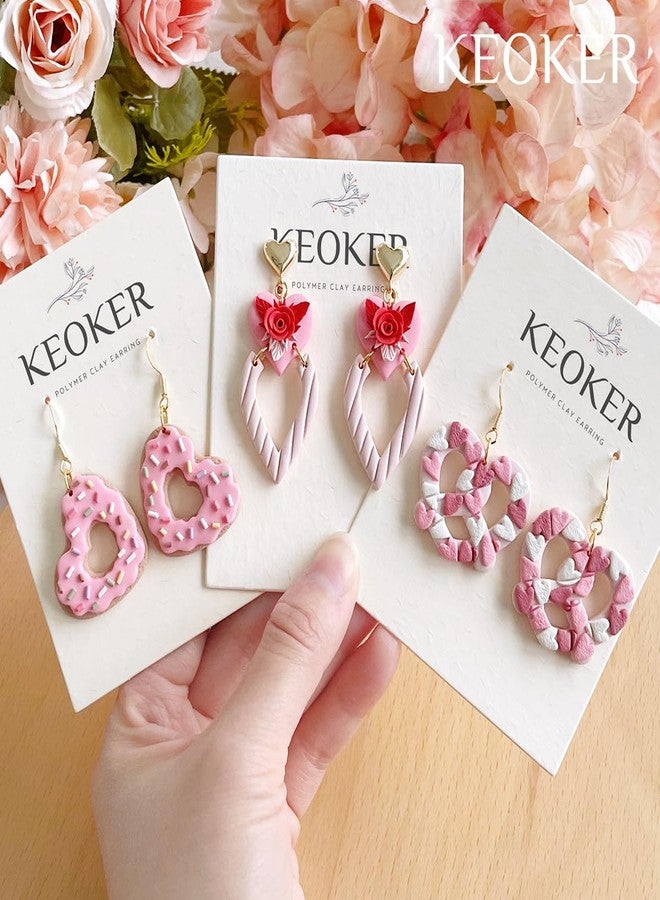 Keoker قواطع طين KEOKER ليوم عيد الحب - 20 شكل قلب من قواطع الطين البوليمر - Image 5
