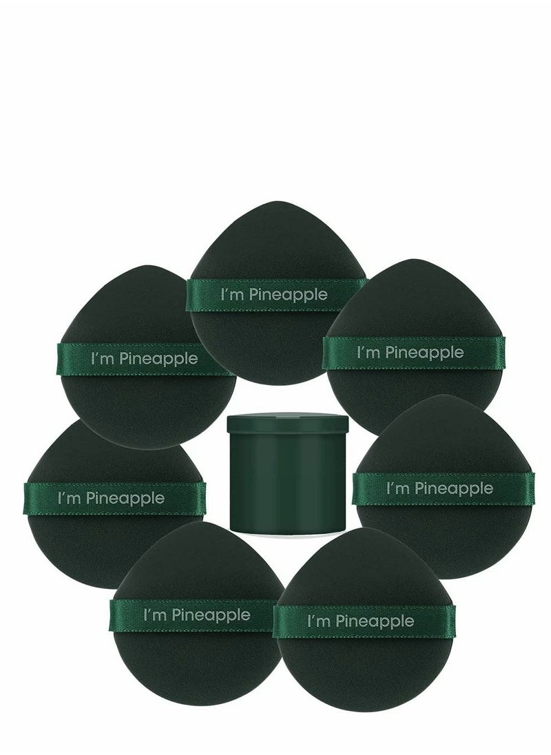 Excefore - 7Pcs Set Makeup Sponge, Drop Style Foundation Blending Sponge, Latex-free Air Cushion Makeup Powder Puff for Applying BB Cream, Liquid Cream, Powder, Concealer, Wet Dry Makeup Tool - Image 1
